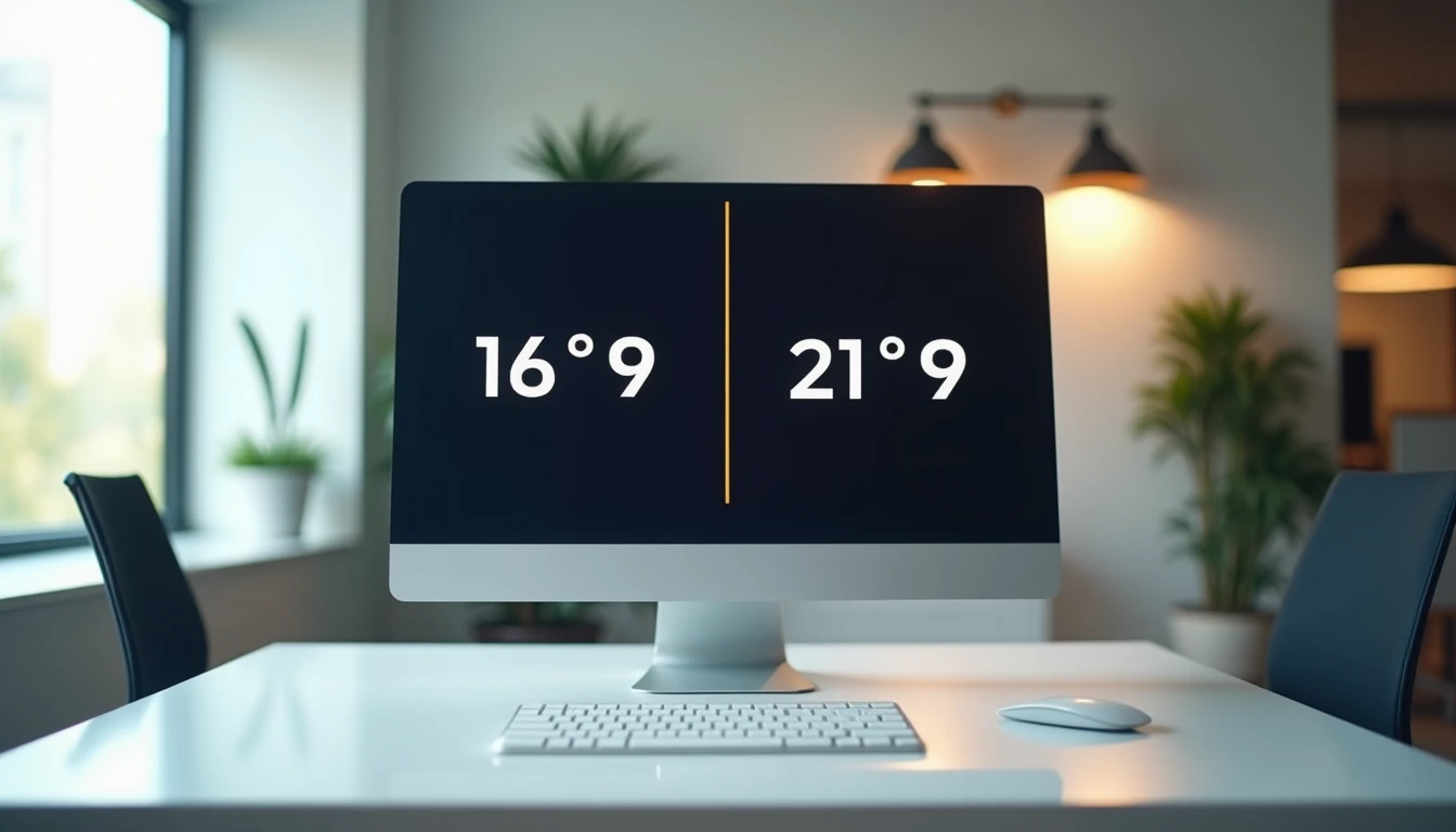 Dimension écran 32 pouces : comparatif des formats 16:9 et 21:9